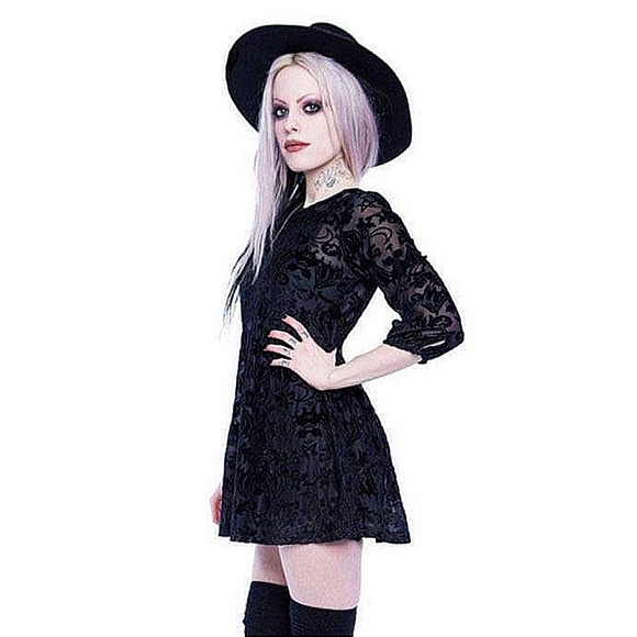 RARE NWT IRON FIST DRESS BAT ROYALTY DRESS - SIZE XL - Picture 1 of 8